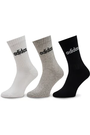 adidas Klasické ponožky Unisex Linear Crew Cushioned Socks 3 Pairs IC1302