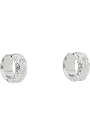 Guess Naušnice Just JUBE03 112JW Stříbrné rhodiování