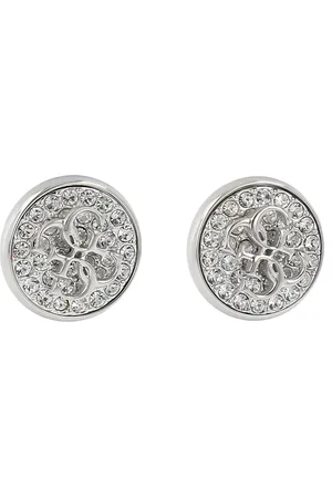Guess Naušnice Dreaming JUBE03 129JW Stříbrné rhodiování