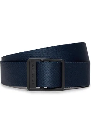 Tommy Hilfiger Pánský pásek Tjm Webbing 3.5 AM0AM12047 Tmavomodrá
