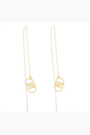 Elisabetta Franchi Naušnice OR-54M-42E2-V150 Zlatá