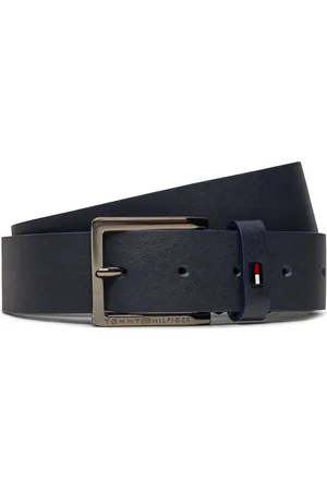 Tommy Hilfiger Pánský pásek Oliver 3.5 Ext AM0AM12298 Tmavomodrá