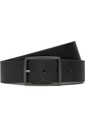Tommy Hilfiger Pánský pásek Jeans Buckle 4.0 Texture AM0AM12177