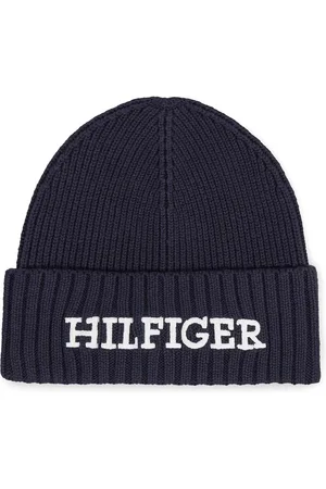 Tommy Hilfiger Čepice Monotype Beanie AM0AM11737 Tmavomodrá