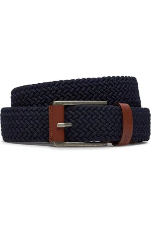 Pepe Jeans Pánský pásek Dylan Belt PM021023 Tmavomodrá
