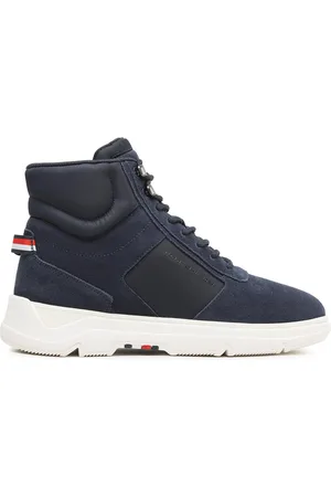 Tommy Hilfiger Sneakersy Core Mix Suede Hybrid Boot FM0FM04596 Tmavomodrá