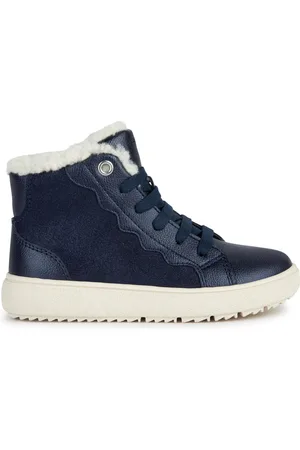 Geox Sneakersy J Theleven Girl B Ab J36HTB 077BC C4021 S Tmavomodrá