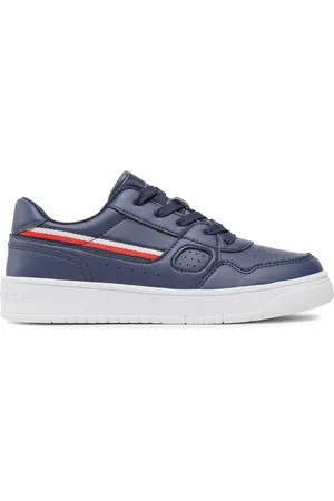 Tommy Hilfiger Sneakersy Stripes Low Cut Lace-Up Sneaker T3X9-32848-1355 S Tmavomodrá