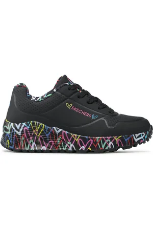 Skechers Sneakersy Uno Lite Lovely Luv 314976L/BKMT