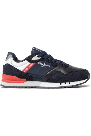 Pepe Jeans Sneakersy London One Cover B PBS30538 Tmavomodrá