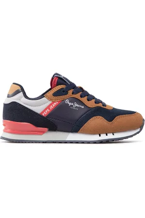 Pepe Jeans Sneakersy London One Basic B PBS30540 Tmavomodrá