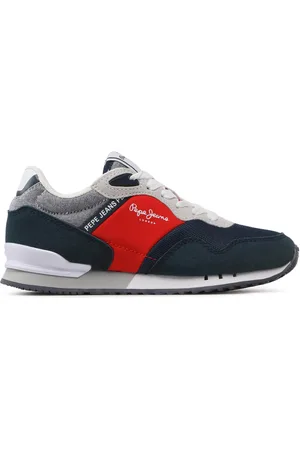 Pepe Jeans Sneakersy London B Brighton PBS30552 Tmavomodrá