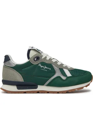 Pepe Jeans Sneakersy Brit Young B PBS40003 Zelená