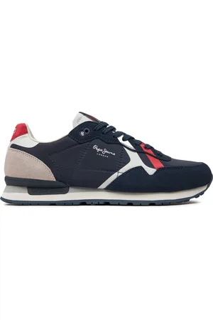 Pepe Jeans Sneakersy Brit Road M PMS40007 Tmavomodrá