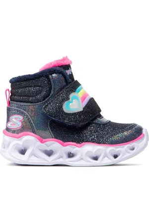 Skechers Kozačky Brilliant Rainbow 302669N/NVPK Tmavomodrá