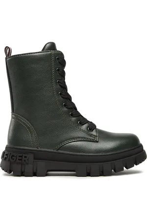 Tommy Hilfiger Kozačky T3A5-33057-1355406 M Zelená