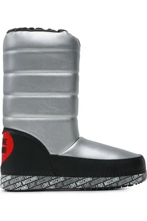 Moschino Sněhule JA24162G1HIT590B Stříbrná
