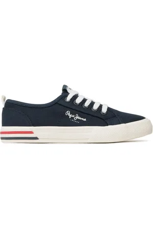 Pepe Jeans Tenisky Brady Basic Boy PBS30549 Tmavomodrá