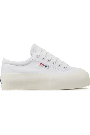 Superga Plátěnky Stripe Platform 2631 S5111SW
