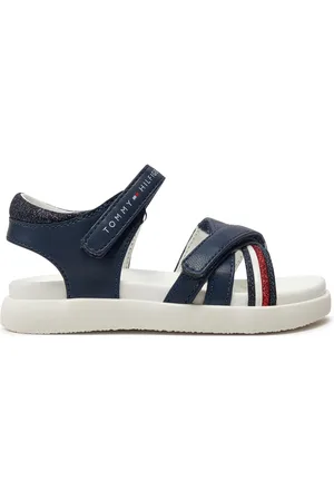 Tommy Hilfiger Sandály Strippes Velcro Sanadal T1A2-33234-0326 S Tmavomodrá