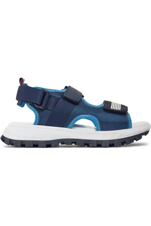 Tommy Hilfiger Sandály Flag Velcro Sandal T3B2-33434-1591 S Tmavomodrá