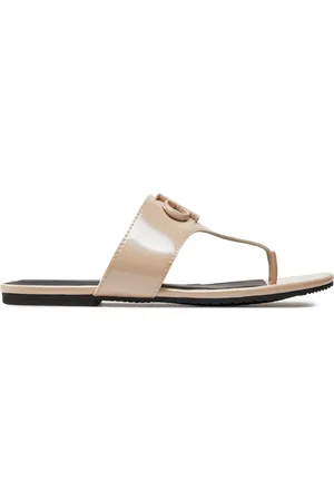Calvin Klein Žabky Flat Sandal Slide Toepost Mg Met YW0YW01342