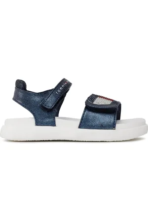 Tommy Hilfiger Sandály Strass Heart Velcro Sandal T1A2-32752-1367 S Tmavomodrá