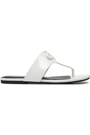Calvin Klein Žabky Flat Sandal Slide Toepost Mg Met YW0YW01342
