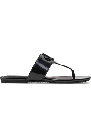Calvin Klein Žabky Flat Sandal Slide Toepost Mg Met YW0YW01342