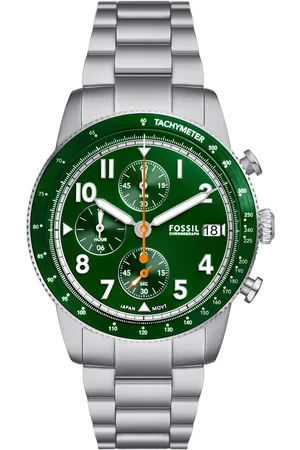 Fossil Hodinky Sport Tourer Chronograph FS6048 Stříbrná