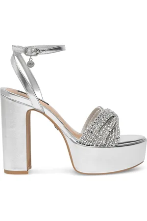 Nine West Sandály WFA2736-1 Stříbrná