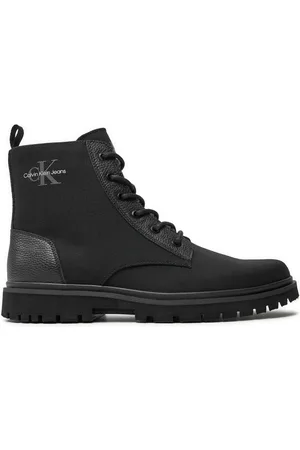 Calvin Klein Kotníková obuv Eva Boot Mid Laceup Mix Mtr YM0YM00982