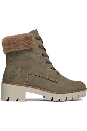 Rieker Polokozačky X5718-52 Khaki