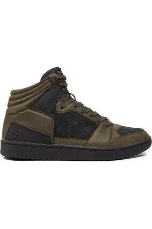 Guess Sneakersy Sava Mid FMTSAM PEL12 Zelená
