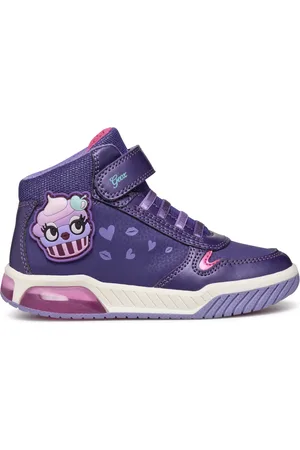 Geox Sneakersy J Inek Girl J36ASC 0CENF C8371 M Fialová