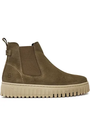 Tamaris Kotníková obuv s elastickým prvkem 1-25405-43 Khaki