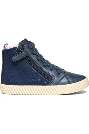 Geox Sneakersy J Mirroless Girl J46MNA 0AUAJ C4002 M Tmavomodrá