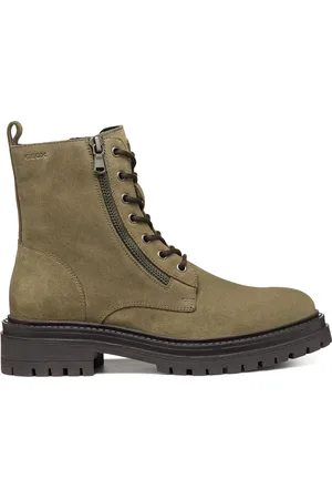 Geox Polokozačky D Iridea D16HRF 00022 C3704 Khaki