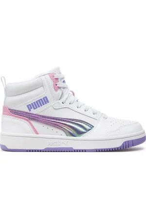 PUMA Sneakersy Rebound V6 Mid Bouncy Sky Jr 398725 01