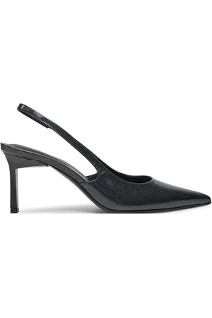 Calvin Klein Sandály Heel Slingback Pump 70 Saff Lth HW0HW02068