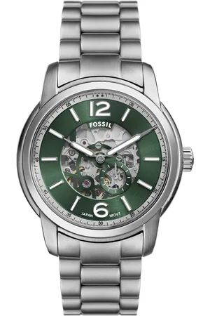 Fossil Hodinky Heritage Skeleton ME3262 Stříbrná