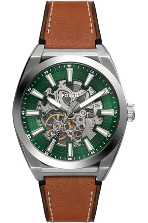 Fossil Hodinky Everett Skeleton Automatic ME3261 Zelená