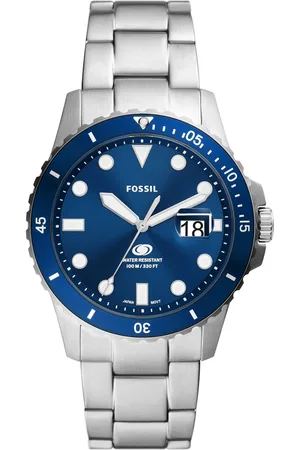 Fossil Hodinky Blue FS6029 Stříbrná