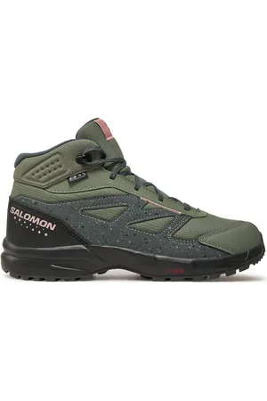 Salomon Trekingová obuv Outway Mid Clima™ Waterproof L47561700 Zelená