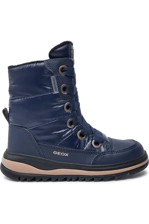 Geox Kozačky J Adelhide Girl B Ab J16EWA 0LVBC C4002 M Tmavomodrá