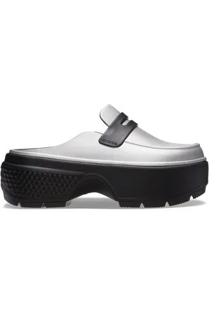 Crocs Nazouváky Stomp Metallic Loafer Clog 210363 Stříbrná