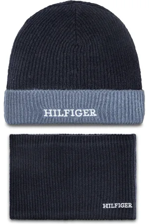 Tommy Hilfiger Set čepice a tunelová šála AU0AU01938 Tmavomodrá