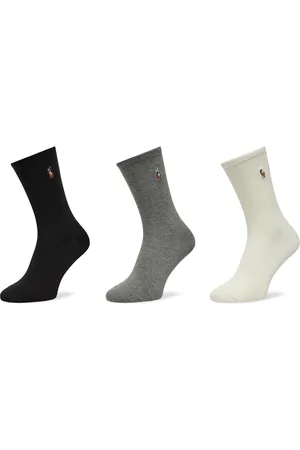 Ralph Lauren Sada 3 párů dámských vysokých ponožek 455955241001