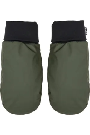 Rains Rukavice Alta Puffer Mittens 16070 Zelená