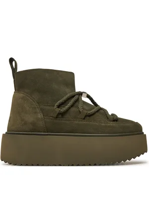 INUIKII Sněhule Classic Low Platform 75204-004 Khaki